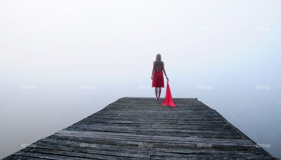 Girl, Woman, People, Sea, Sky