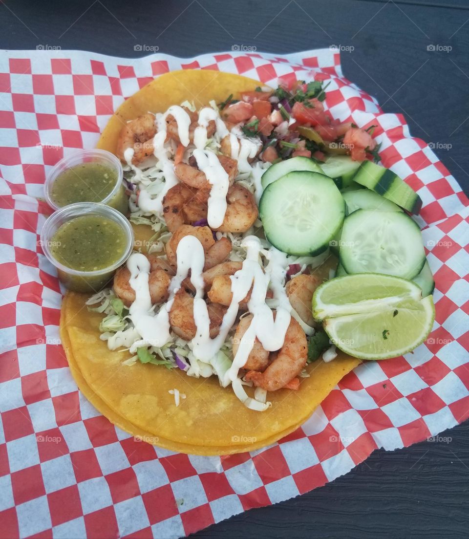 Shrimp tacos