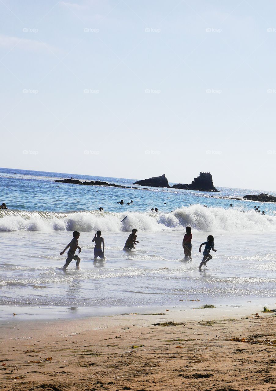 beach. waves