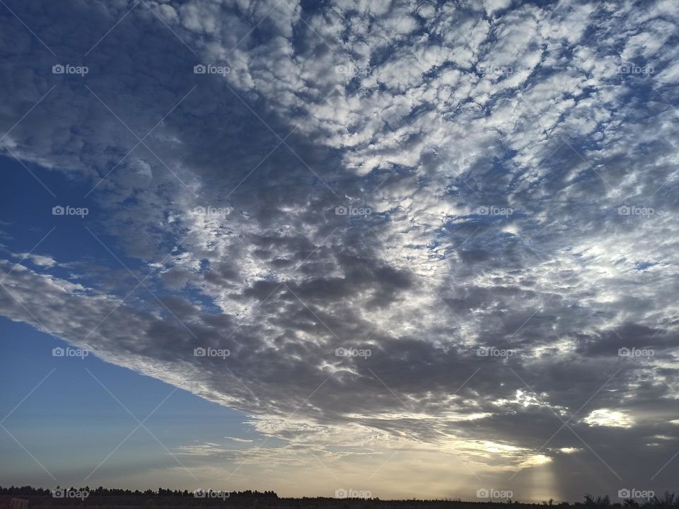 the clouds frill the sky wonderfully