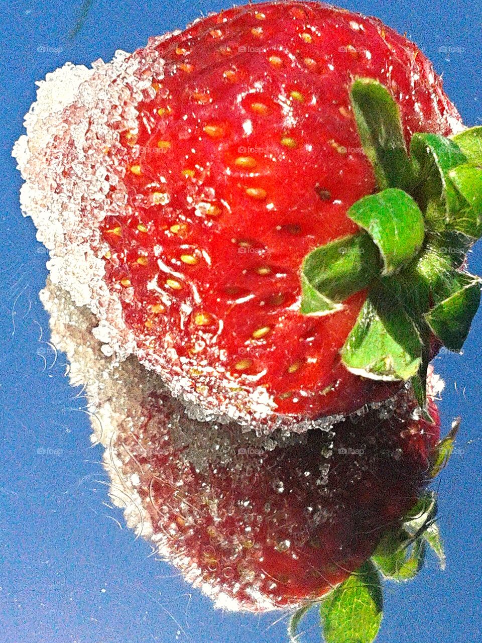 Strawberry. Sugar dipped.