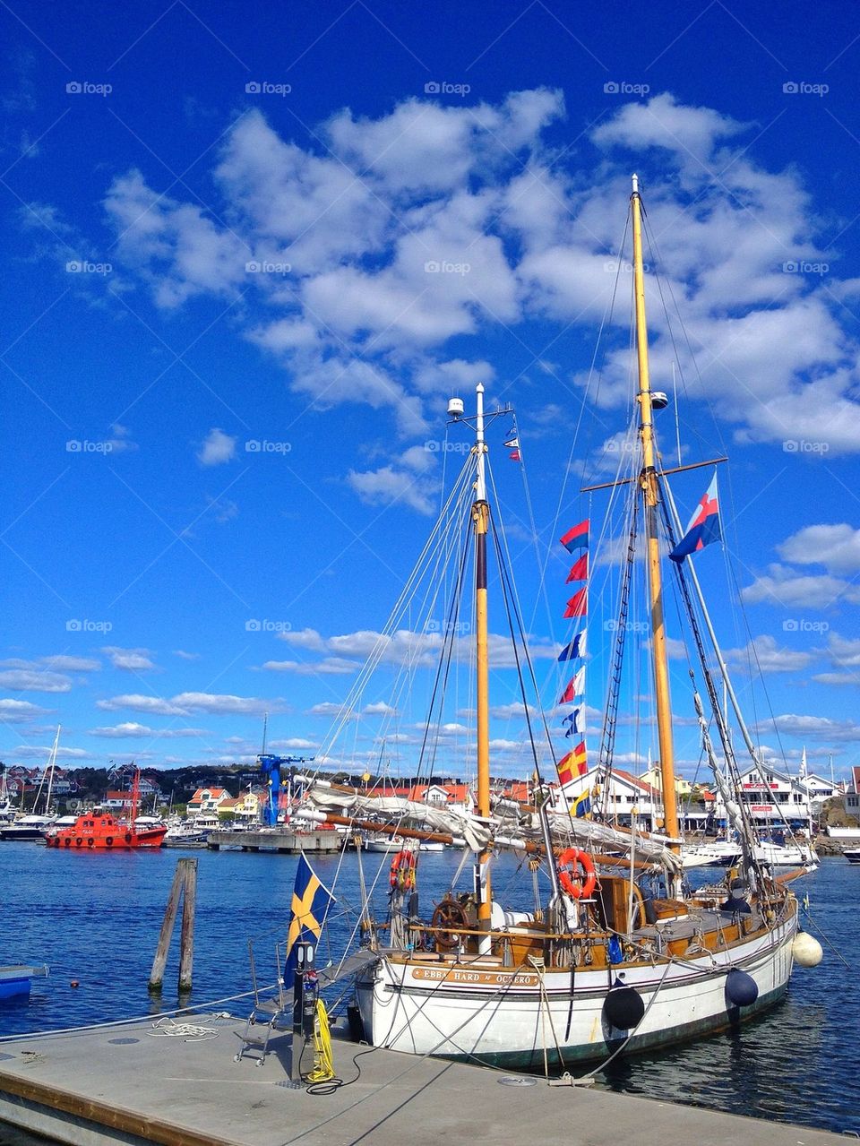 sky sweden blue clouds by lemonique