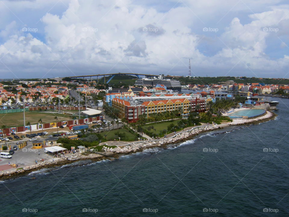 Willemstad is the capital city of Curaçao, an island in the southern Caribbean Sea that forms a constituent country of the Kingdom of the Netherlands. 
Formerly the capital of the Netherlands Antilles prior to its dissolution in 2010, it has an estimated population of 150,000.