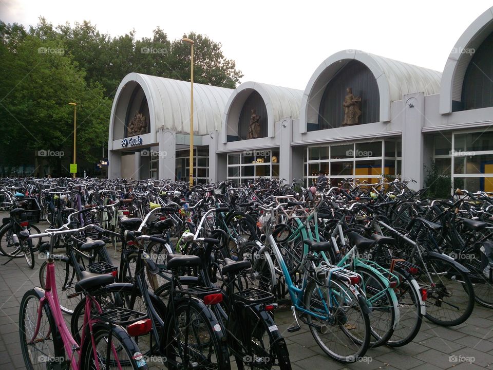 Railway station parking, Gouda, Netherlands