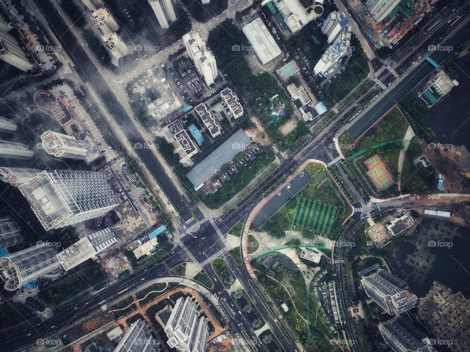 Aerial Footage of the City 