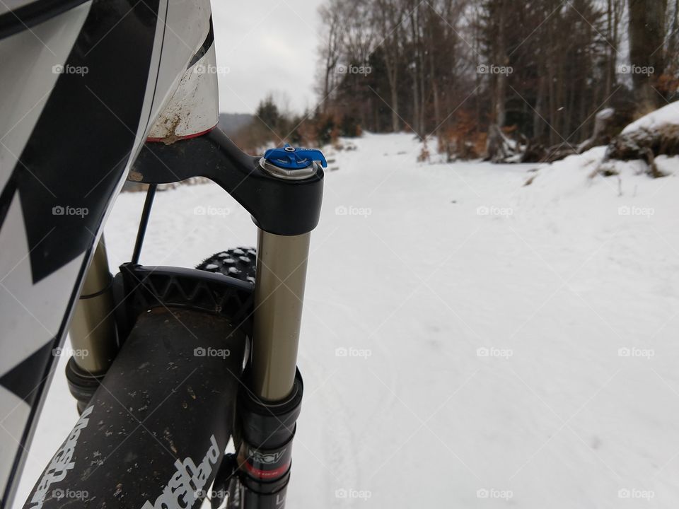 Winter biking