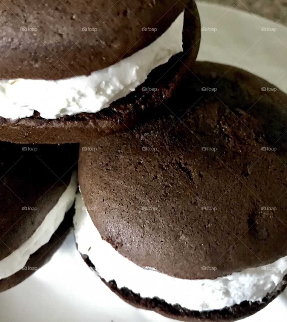 Close-Up Stacked Whoopie Pies