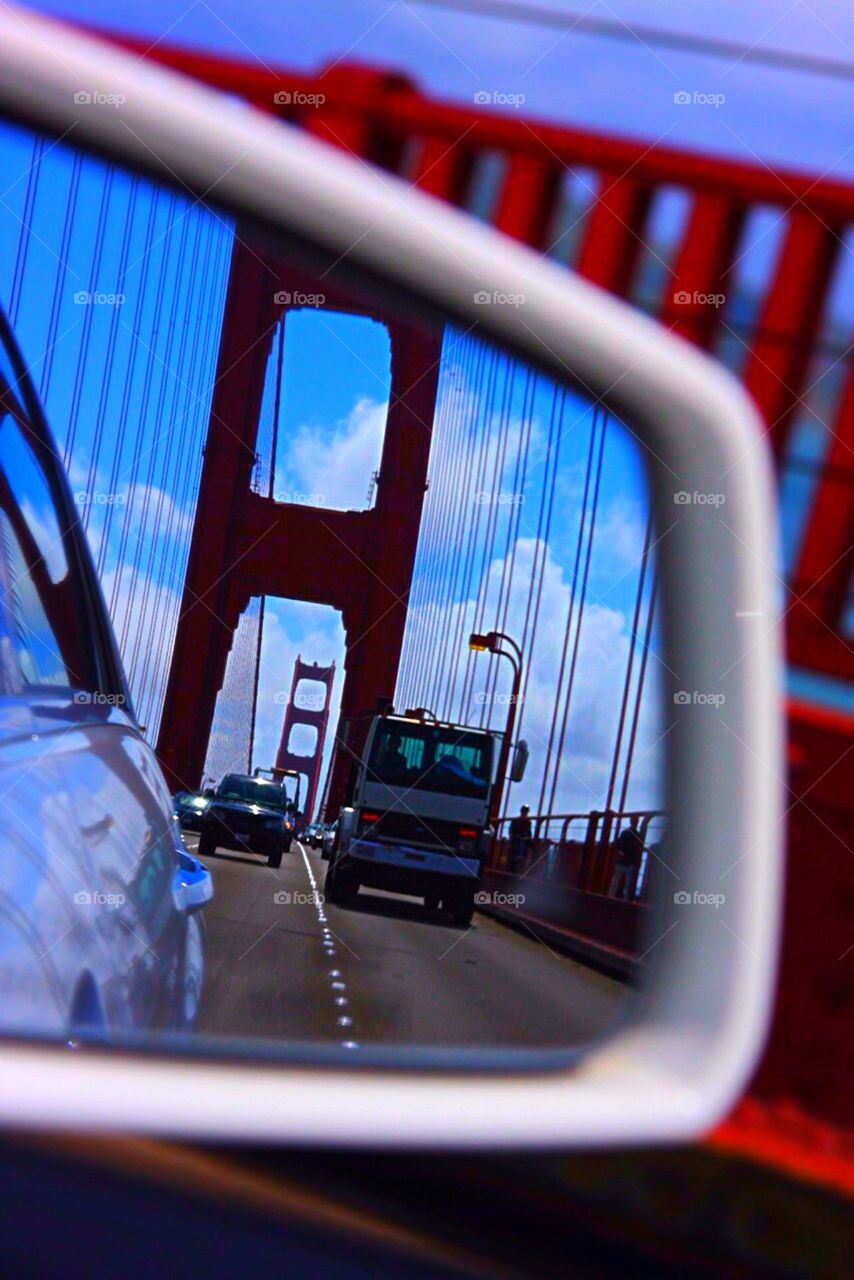 Mirror view of Golden Gate 