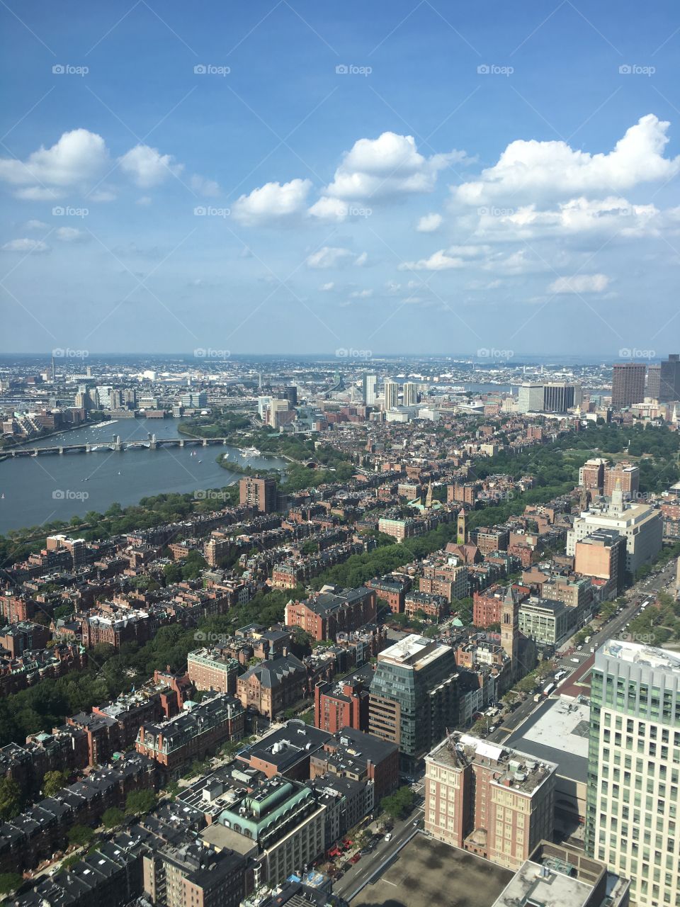 The back bay and beacon hill. Boston Mass