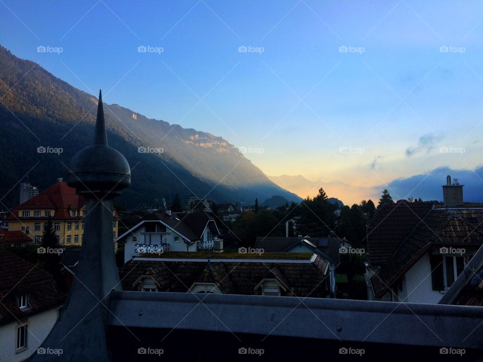 Sunrise through the valley