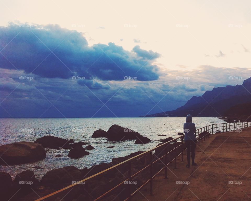 Water, Beach, Sunset, Seashore, Sea