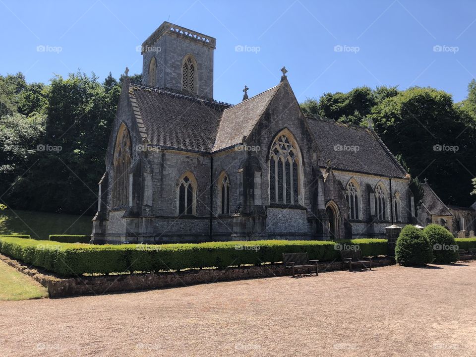 This beautiful little church in East Devon has a fine presence in this sumptuous sunshine.
