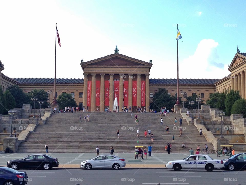 Rocky's steps. A sight of the Rocky steps