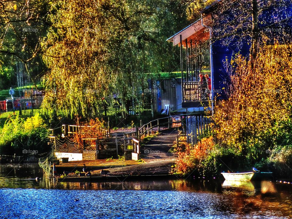 Lake. Boating lake