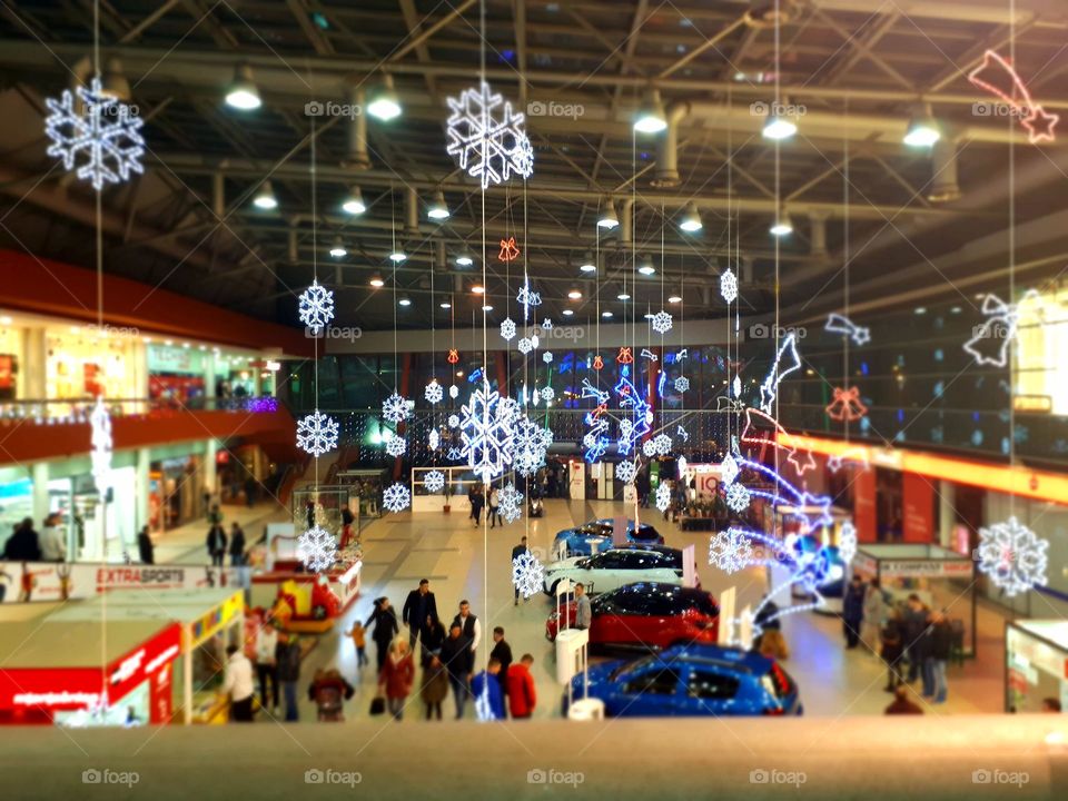 decoration at the shopping center