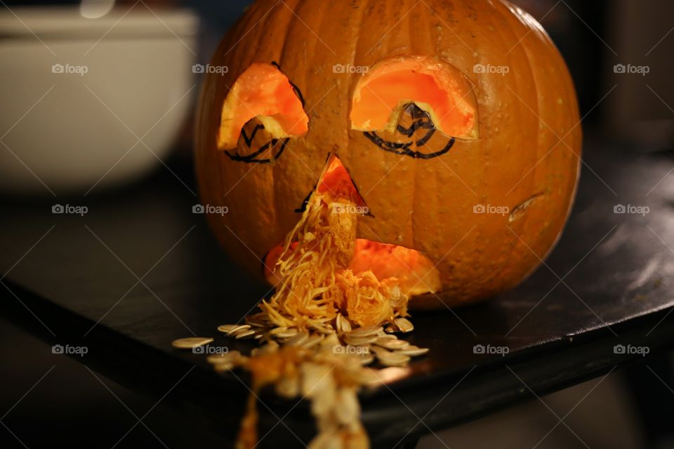 carved pumpkin