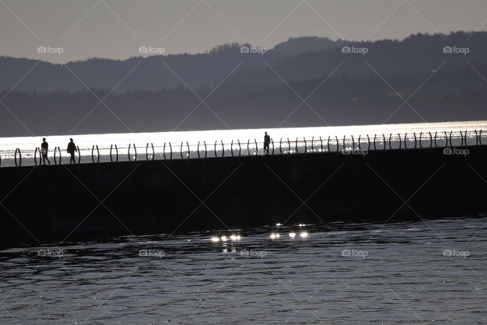 walk on breakwater 