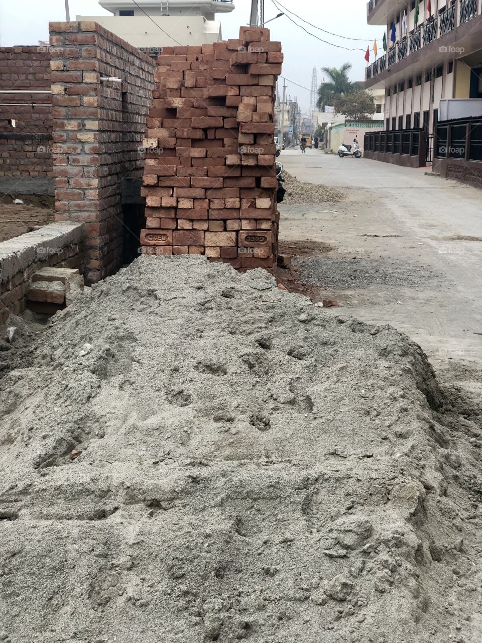 Bricks, for construction 