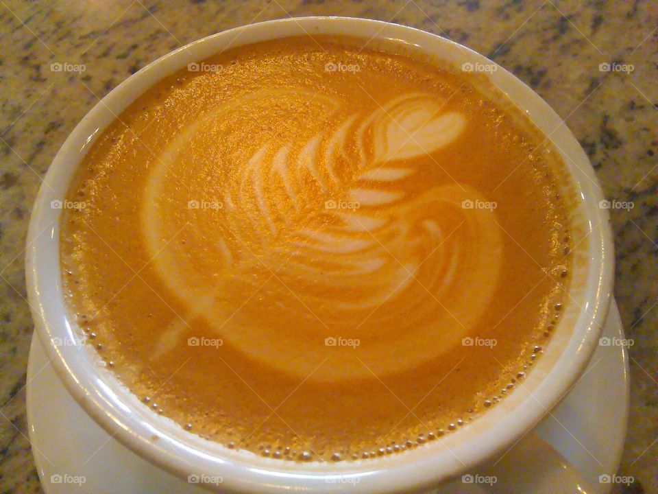 wonderful design in my coffee :-)