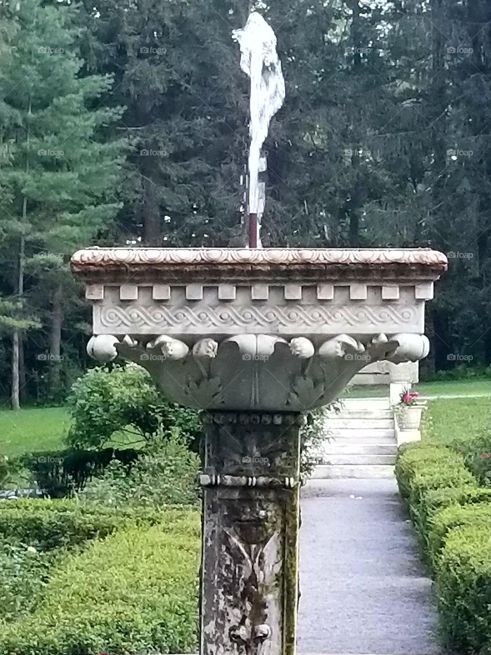 garden fountain