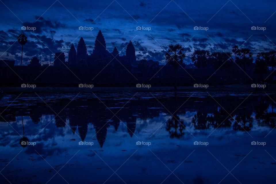 Angkor Wat before sunrise