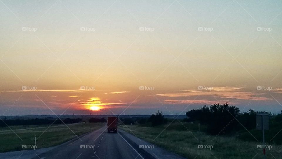 sundown in the Texas Panhandle