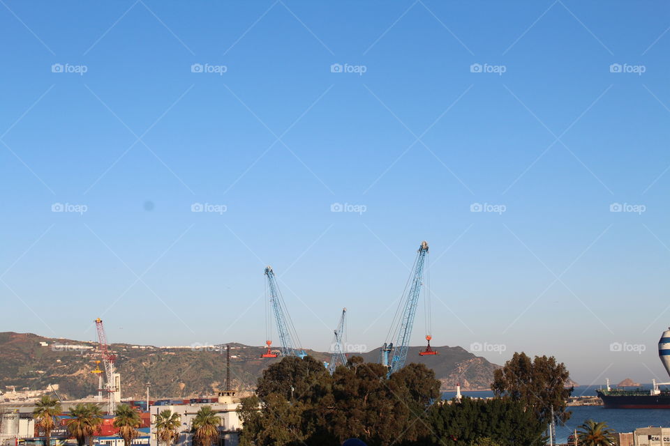 Industrial port of skikda Algeria