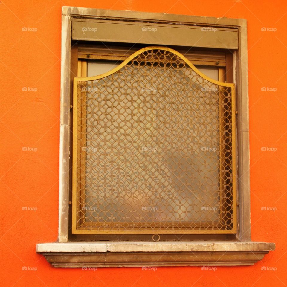 Orange and golf window