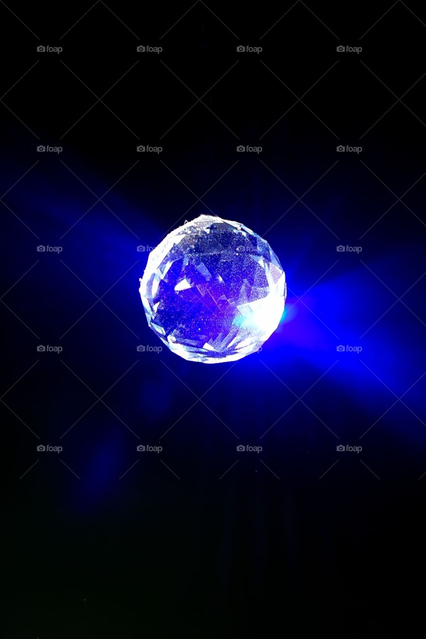 blue light sphere