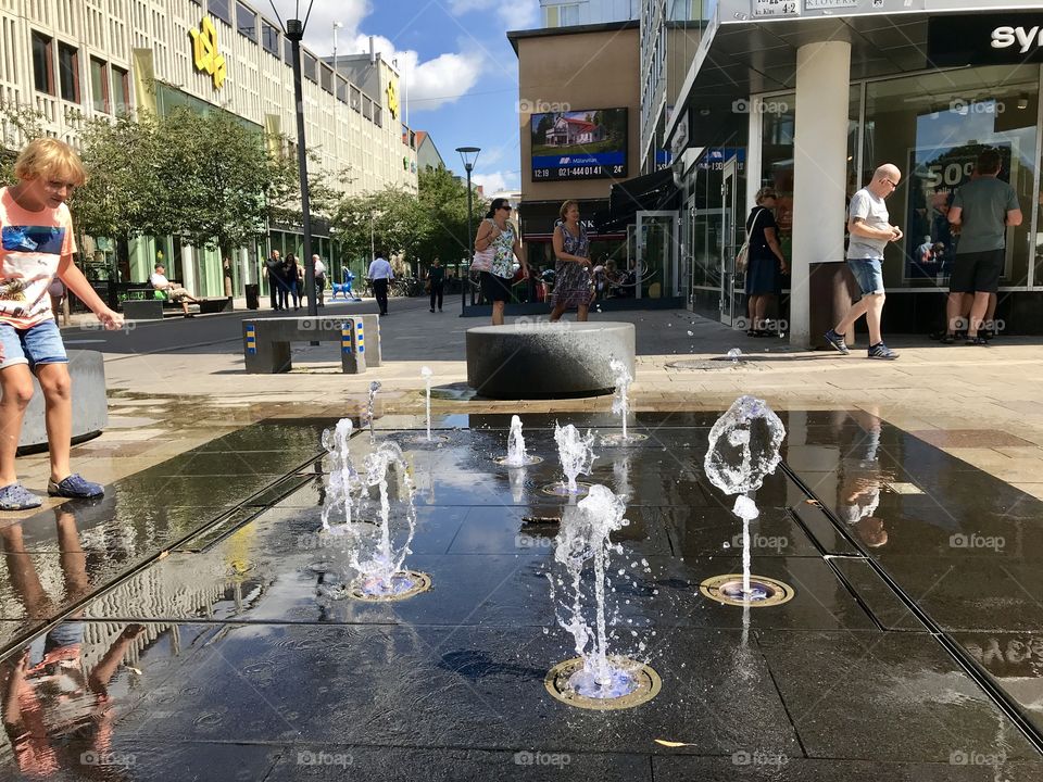Water features in Västerås city