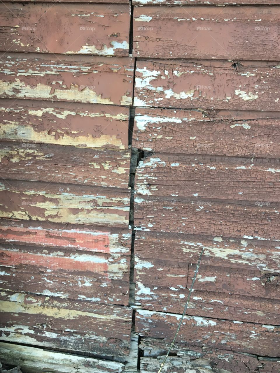 Old wooden outside walls