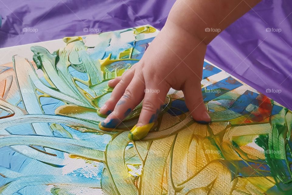 painting with your hands