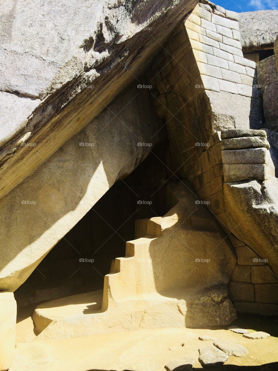 Machu Picchu Stone Structure 