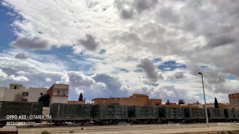 Beautiful sky with clouds