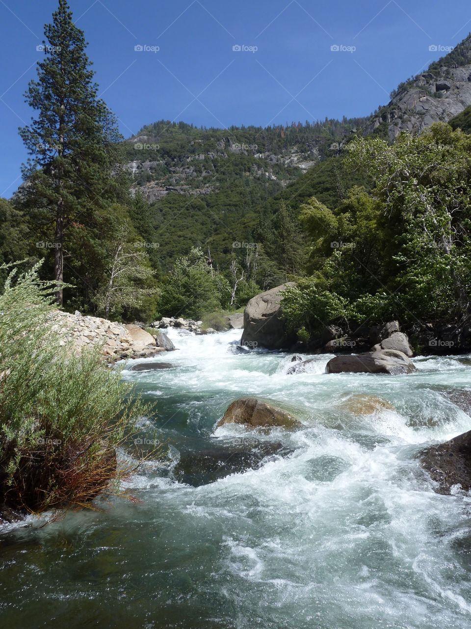 Gorgeous Rapids. Kings River in Kings Canyon California