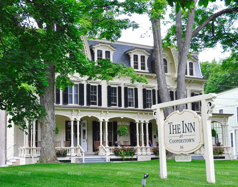 The Inn at Cooperstown, NY. Hall of Fame induction weekend at Cooperstown New York. The Inn at Cooperstown is a beautiful Victorian hotel
Fleetphoto