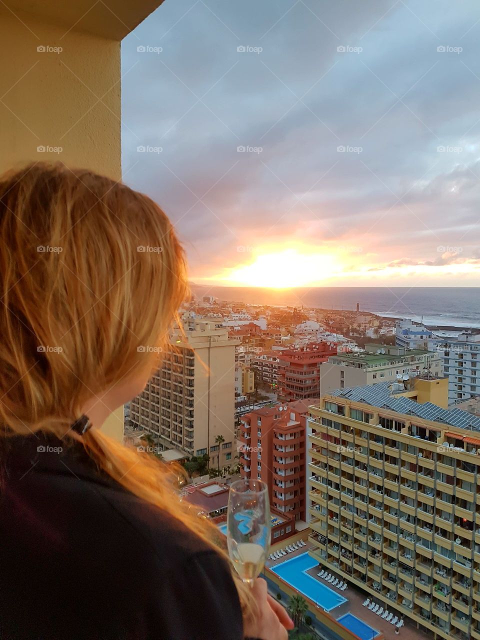 A Beautiful sunset on Tenerife