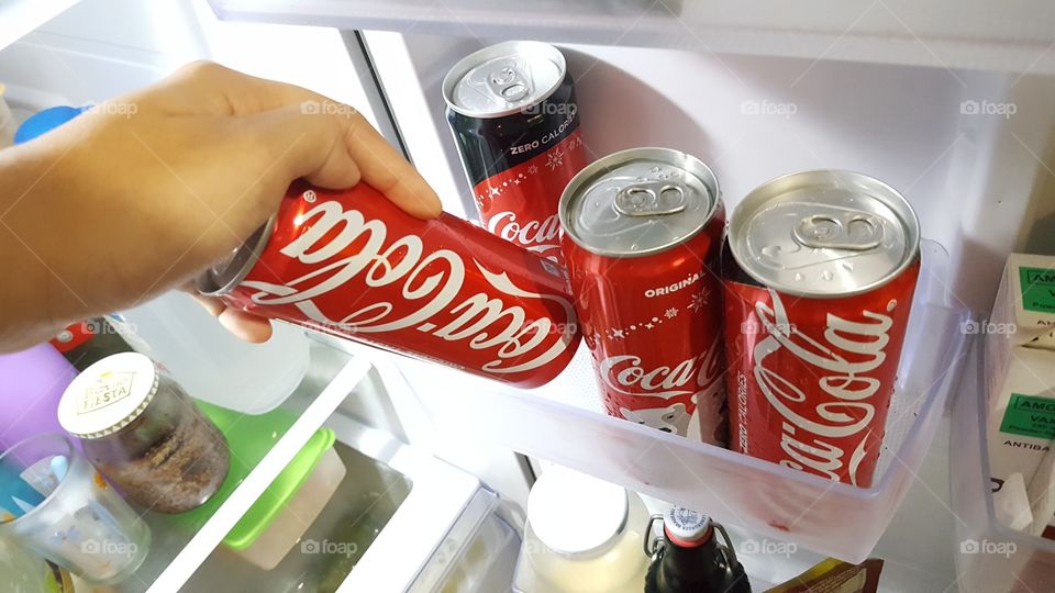 Coca cola refrigerated