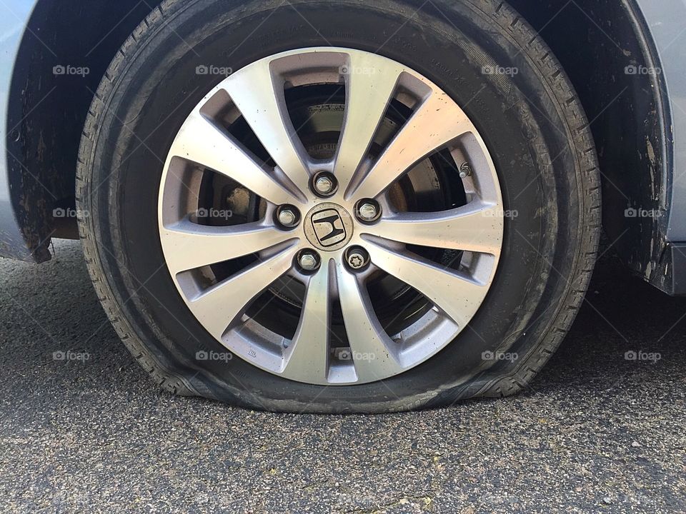 Great! Just what I needed today...a flat tire! 