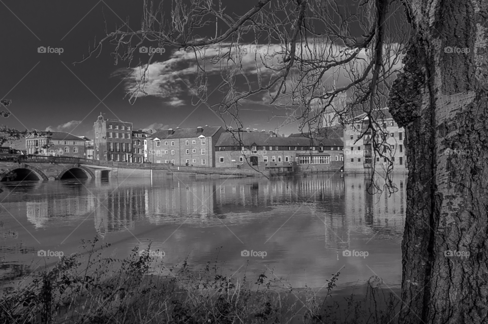 worcester england landscape river bridge by gaillewisbraznell