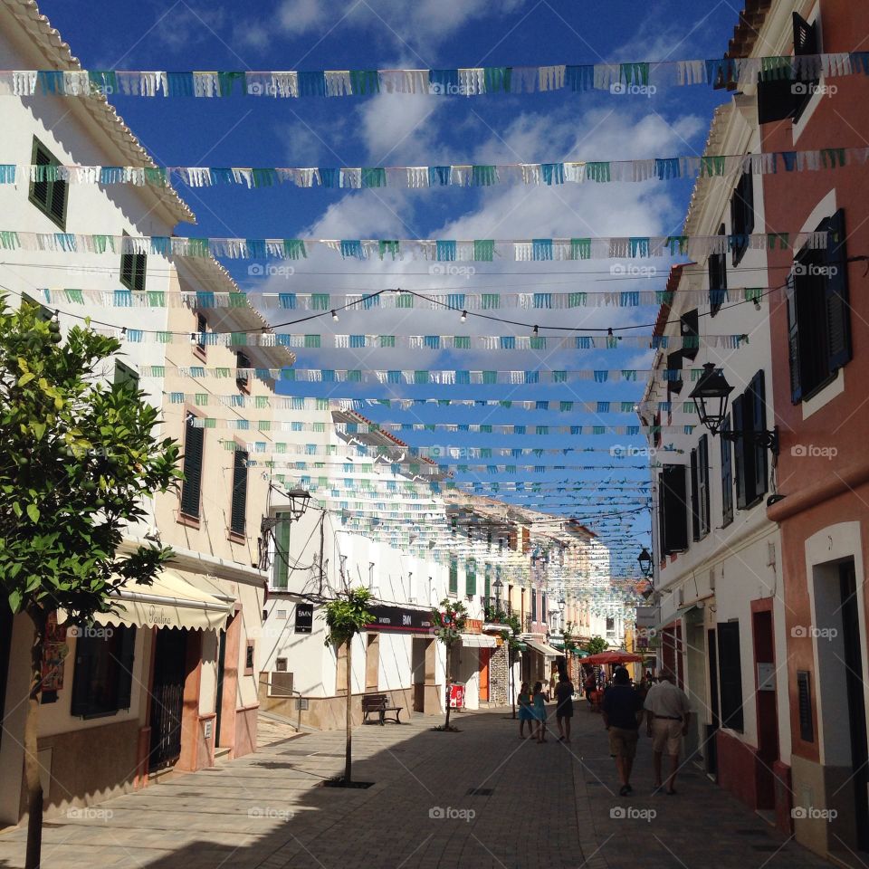 Menorca street scene