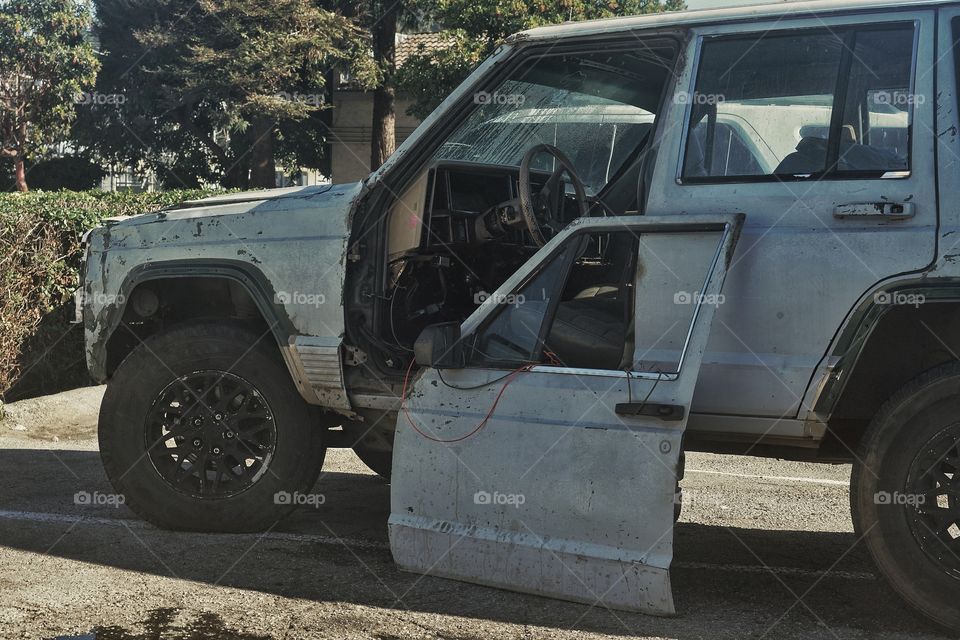 Beat Up Abandoned Vehicle