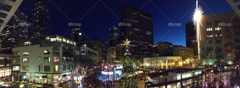 Westlake Center, Seattle, WA at Christmas