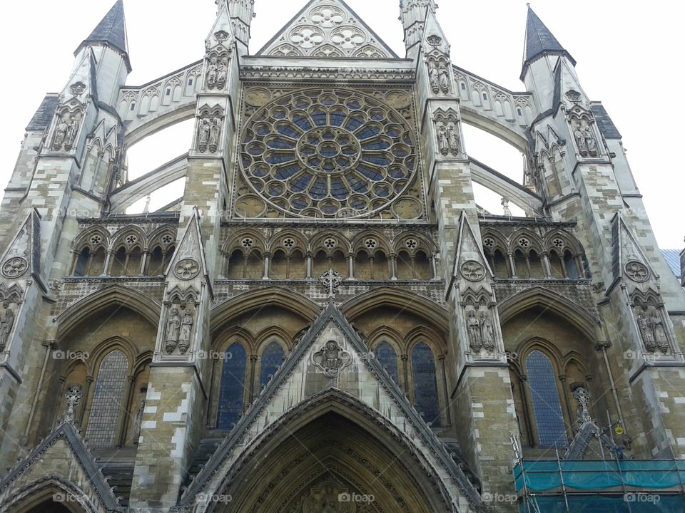 Westminster Abbey. The entrance to the abbey