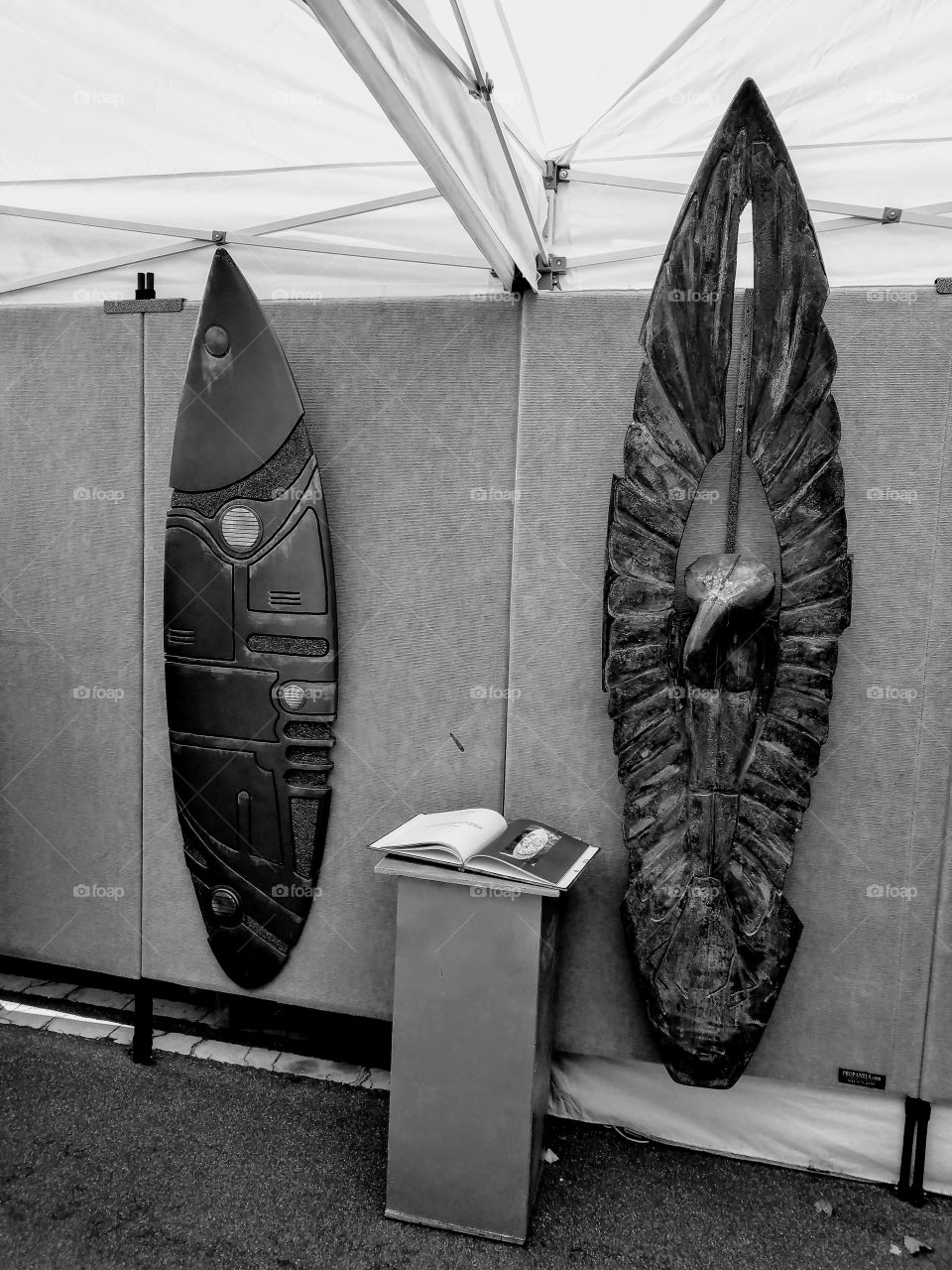 Black and White Fine Art Surfboards