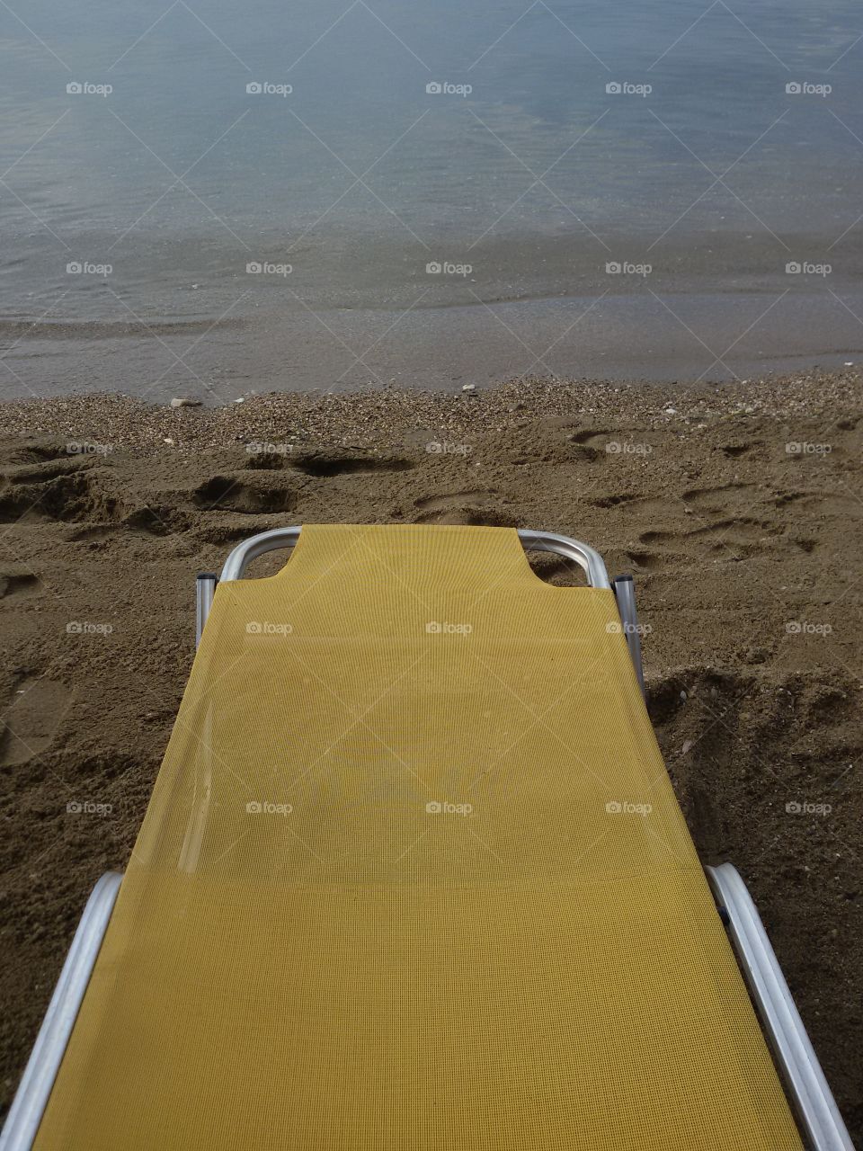 Sunbed on the beach