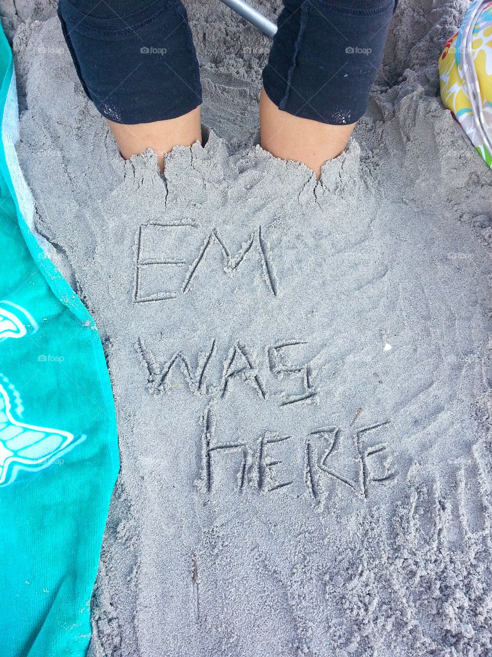 Writing in the sand