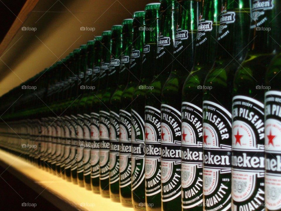 Heineken brewery Amsterdam bottles