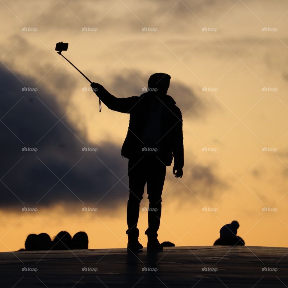 Selfie-time on Opera rooftop in Oslo, Norway.