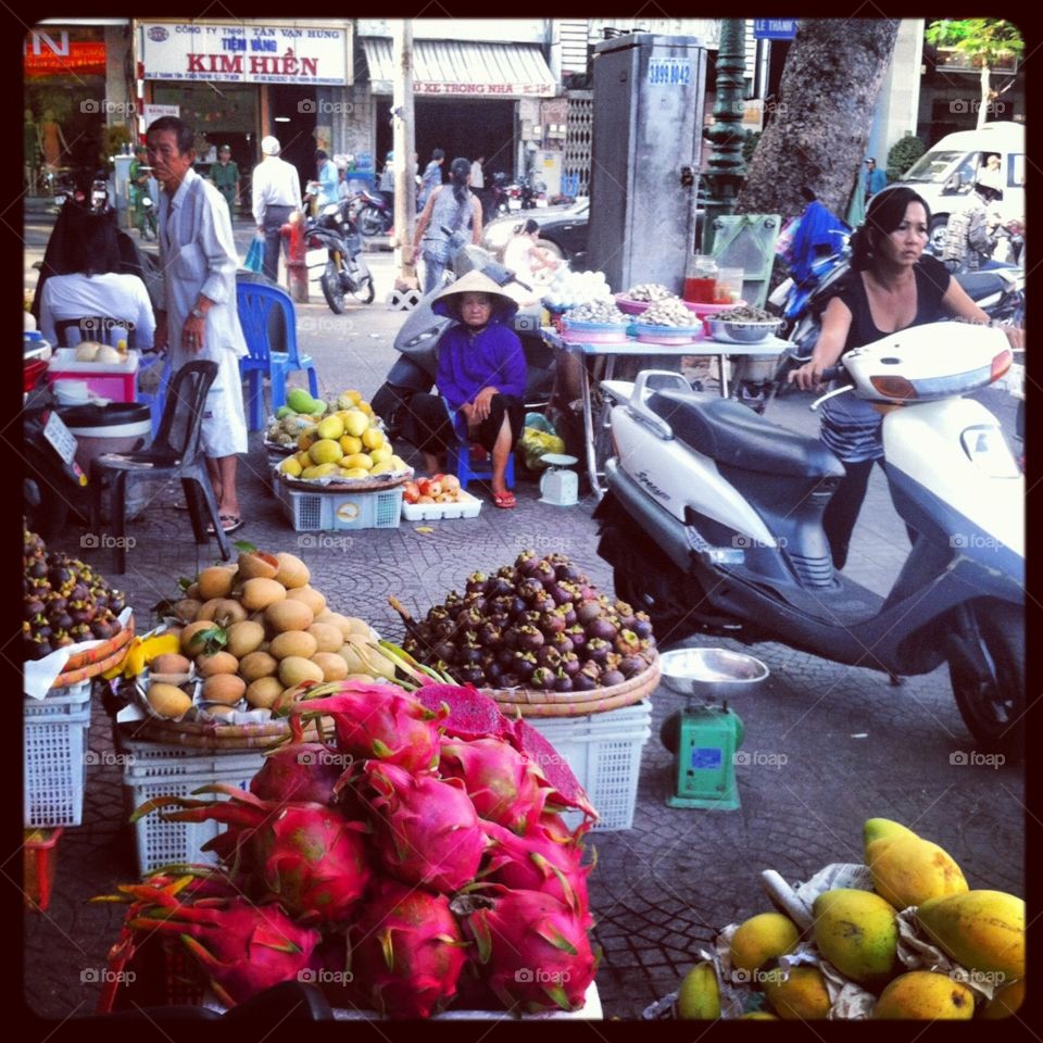 Market in Ho Chi Minh City Vietnam
